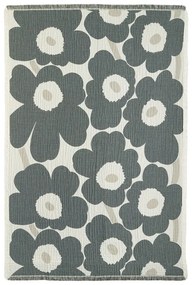 Deka Unikko 150x220, sivo-biela