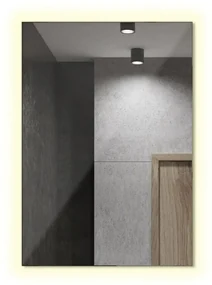 Podsvietene obdĺžnikové zrkadlo 100x70 cm Teplé svetlo (3000K)
