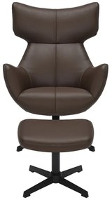 Kreslo VOGUE otočné o 360° hnedá