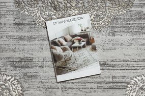 Koberec LIRA E1468 Rozeta, glamour, sivo - zlatý