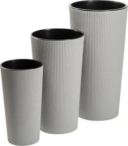 PLASTOVÝ KVETINÁČ URBANIKA ECO 57X29,5 CM SIVÁ