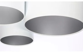 Stropné svietidlo SPACE 3xE27/60W/230V biela/strieborná