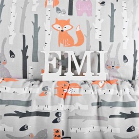 Obliečky detské bavlnené Líška EMI: Detský set 90x130 + 45x65