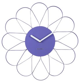 Karlsson 5975PU designové nástenné hodiny fialová, pr. 40 cm