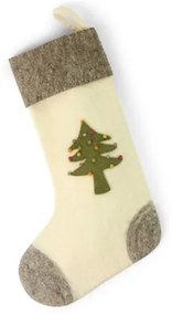 Vianočná plstená ponožka – stromček