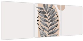Obraz - Ilustrovaný list N⁰1 (s hodinami) (90x30 cm)