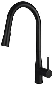 Deante BDH_N72M - Drezová batéria s vyťahovacou sprškou LUKRECJA čierna