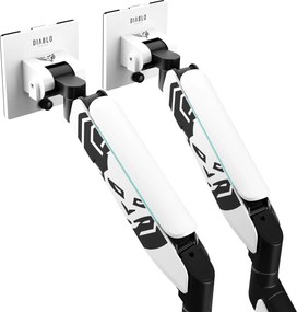 Dvojité rameno na monitory 35 palcov, bielo-čierne X-Arm Dual RGB