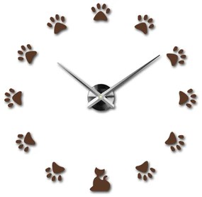 Moderné nalepovacie nástenné hodiny SS | 3D hodiny 12S017 Wanduhr