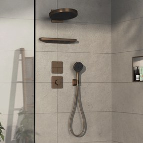 Hansgrohe ShowerSelect Comfort Q, ventil pod omietku pre 3 spotrebiče, kartáčovaný bronz, HAN-15587140