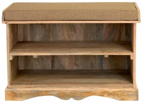 furniture-nabytek.cz - Drevený botník 90x60x40 z masívu mango