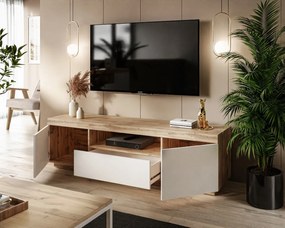 TV STOLÍK LUNGO DUB WOTAN BIELA 170 cm