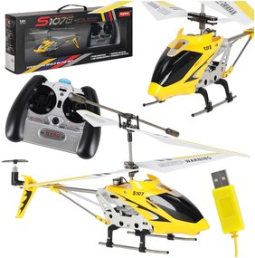 KIK RC vrtuľník SYMA S107G Metal Series, žltý hliníkový s gyroskopom