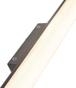 Moderné nástenné svietidlo do kúpeľne čierne 92 cm IP44 - Cascada