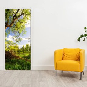Fototapeta na dvere - Jarná lúka (95x205cm)