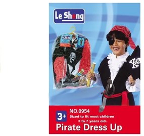 LEAN TOYS : Pirátsky kostým s príslušenstvom