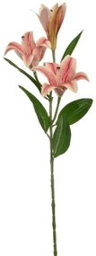Umelý kvet ľalia Lily ružová 70 cm
