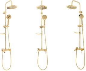 Rea Luis, sprchová sada s vaňovou výlevkou, zlatá lesklá, REA-P7006