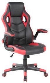Herná stolička - čierna/červená | 9542H