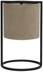 Stolná lampa SANTOS, Velour Light Brown, Výška 35 cm