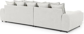 Biela rohová pohovka (ľavý roh/s leňoškou) Albane – Ropez