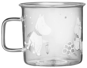 Sklenený hrnček Moomin Let it snow 0,35l