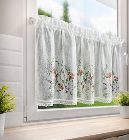 KRÁTKA ZÁCLONA NA PÁSKE SYLVIA 60X150 CM VIACFAREBNÁ
