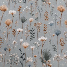 Plachta z mikrovlákna BOTANIC FIELD sivá 90x200 cm