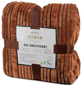 FLANELOVÁ DEKA NINA 150X200 CM TEHLOVÁ