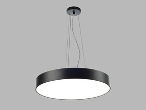 LED2 Závesné LED osvetlenie na lanku RINGO, 42W, teplá biela, okrúhle, čierne