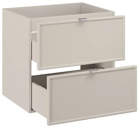 Závěsná skříňka pod umyvadlo Bella Cashmere s deskou 80 cm kašmír