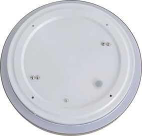 Moderné stropné svietidlo sivohnedé s bielou farbou 34 cm IP44 - Walden