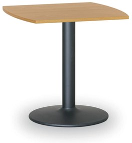 Konferenčný stolík ZEUS II, 66x66 cm, čierna podnož, buk