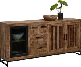 XXXLutz ŠIROKÁ KOMODA, mangové drevo, prírodná farba, svetlohnedá, 175/80/40 cm Carryhome - Komody - 000377009502