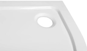 Aqualine Aqualine, TECMI vanička z liateho mramoru, štvrťkruh 90x90x3 cm, R55, PQ559
