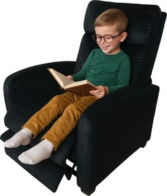 Relaxačné kreslo René rozkladacie čierne