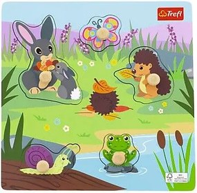 Drevená hračka - Puzzle mini - Lúka