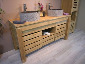 Indera Mieru 509 Ø40 cm Black Umývadlo z prírodného kameňa