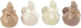 Set 4ks přírodní velikonoční slepička Chicken Easter Flock - 11*7*11 cm