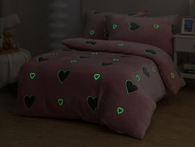 XPOSE® Mikroplyšové obliečky LOVE Exclusive (svietiaci efekt)