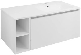 Sapho Sapho, LOREA skrinka s umývadlom 101x46x51,5cm (20+80 cm), pravá, biela matná, LE080-3131-R-01