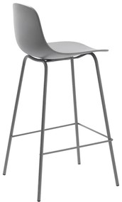 Sivá plastová barová stolička 92,5 cm Whitby – Unique Furniture
