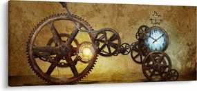 Obraz strojčekov historických hodín (120x50 cm)