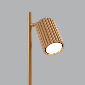 Stolná lampa Karbon, 1x zlaté kovové tienidlo