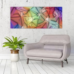 Obraz - Polygonálna abstrakcia (120x50 cm)