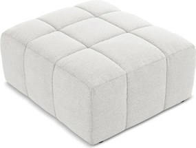 Biela podnožka z textílie buklé Aloha – Makamii