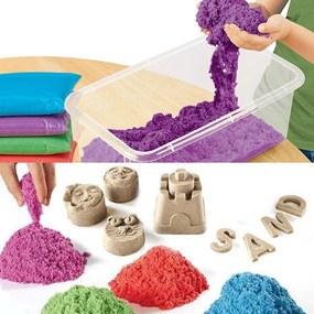 DAALO Tekutý kinetický piesok - stredná set 1000 g - plastový kýblik