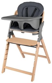 Lionelo - Detská jedálenská stolička 3v1 MEGAN Grey Wood