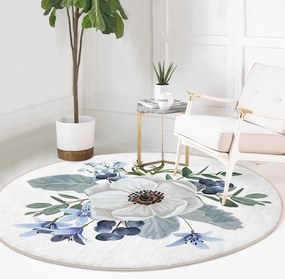 Prateľný okrúhly koberec vhodný pre robotické vysávače ø 120 cm Comfort – Mila Home