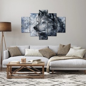 Obraz - Kreslený vlk (150x105 cm)